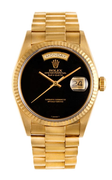 black dial rolex presidential|solid black rolex.